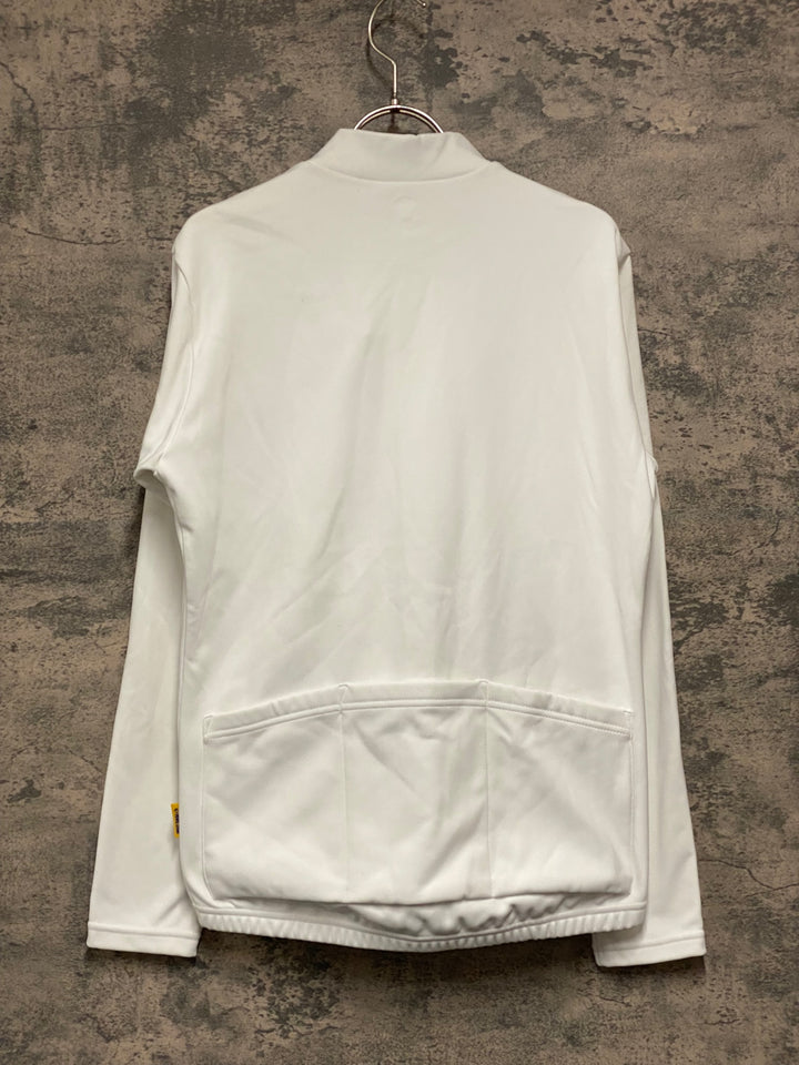KB079 パールイズミ PEARL iZUMi 長袖 サイクルジャージ 白 M 裏起毛 THERMODRESS NEO