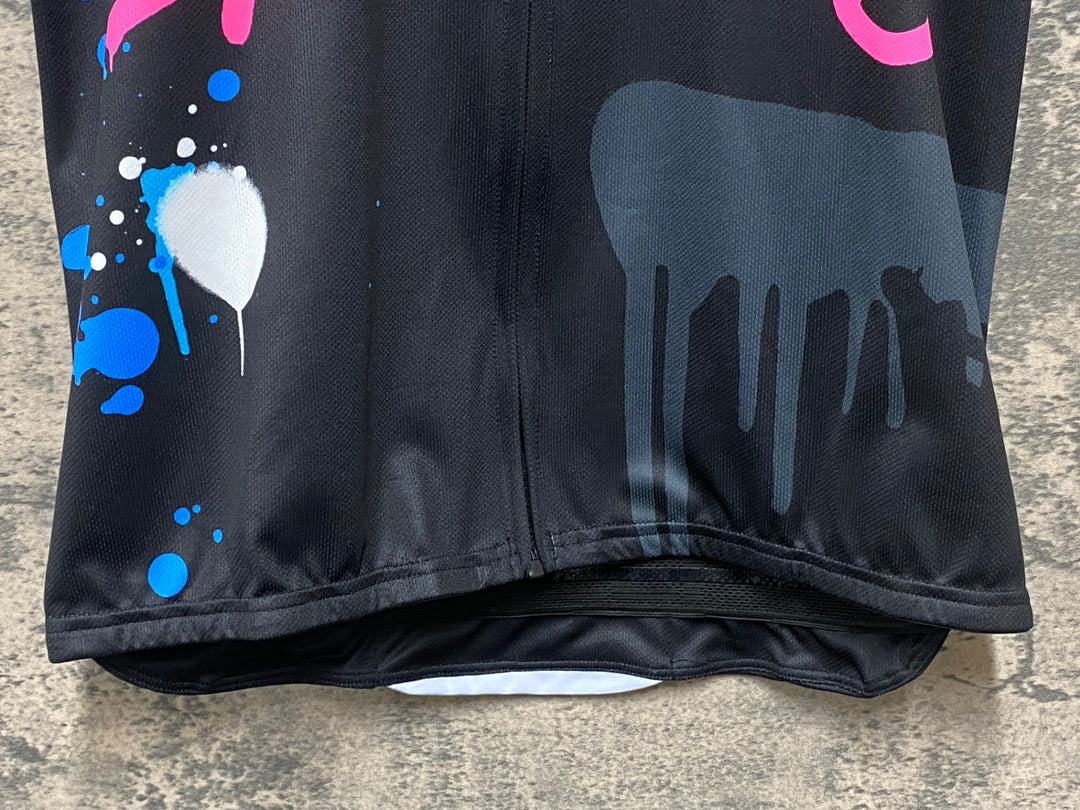 KC530 カステリ CASTELLI GRAFFITI 半袖 サイクルジャージ 黒 L