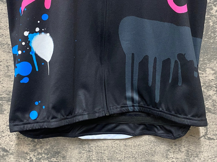 KC530 カステリ CASTELLI GRAFFITI 半袖 サイクルジャージ 黒 L