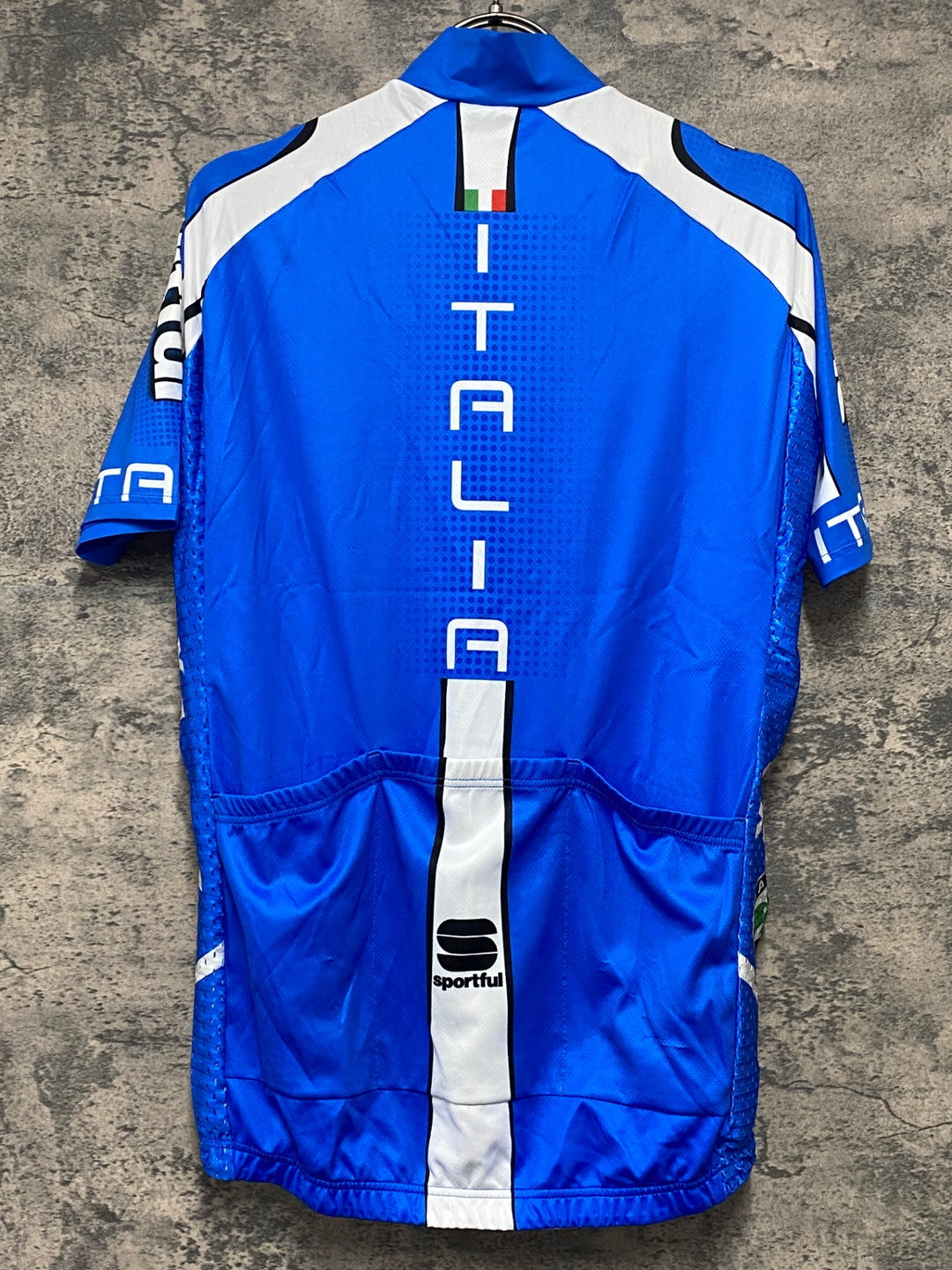 JV543 スポーツフル sportful 半袖 サイクルジャージ 青 M ITALIA Skoda