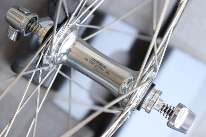 アンブロッシオ AMBROSIO エクセレンス EXCELLENCE リム デュラエース DURA-ACE 7900 ハブ 手組 アルミ クリンチャー ホイールセット シマノ 9/10S ホイールセット 【横浜店】