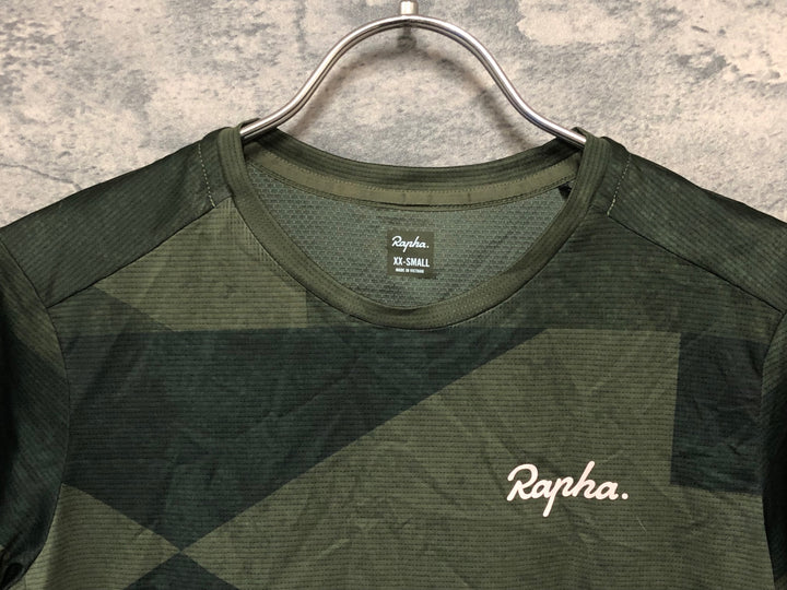 KL473 ラファ Rapha WOMEN'S TECHNICAL T-SHIRT 半袖 Tシャツ カーキ XXS ※動物の毛