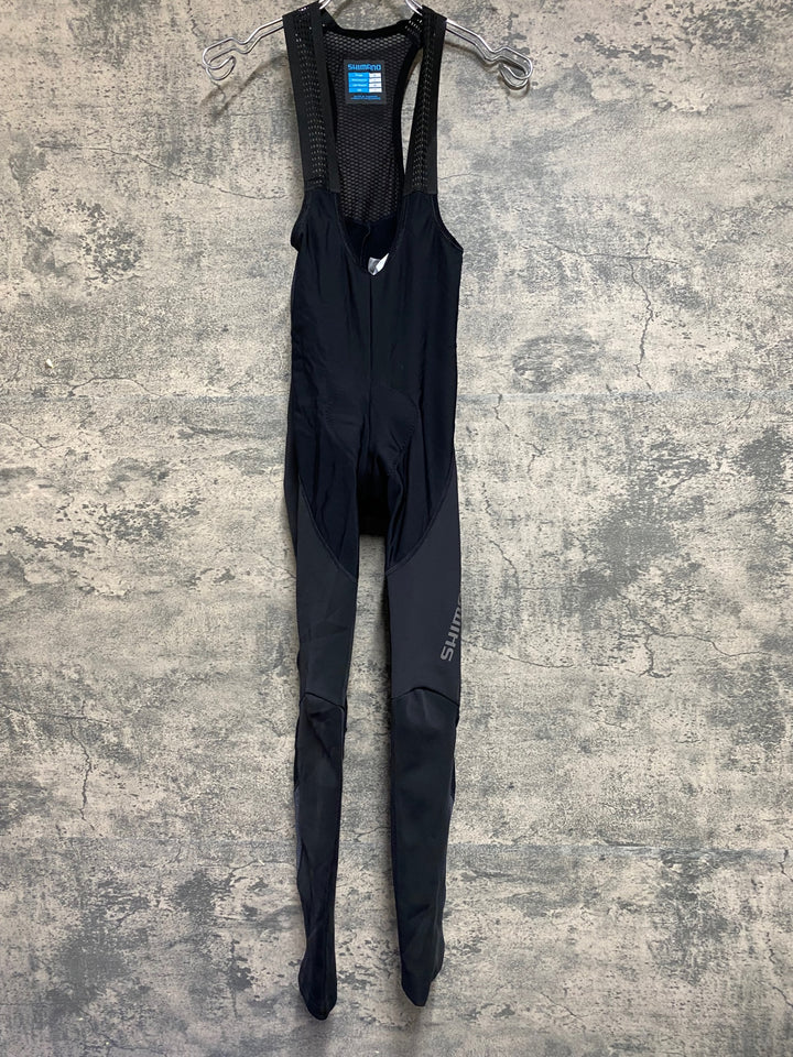 KD811 シマノ SHIMANO ビブタイツ 黒 L 裏起毛
