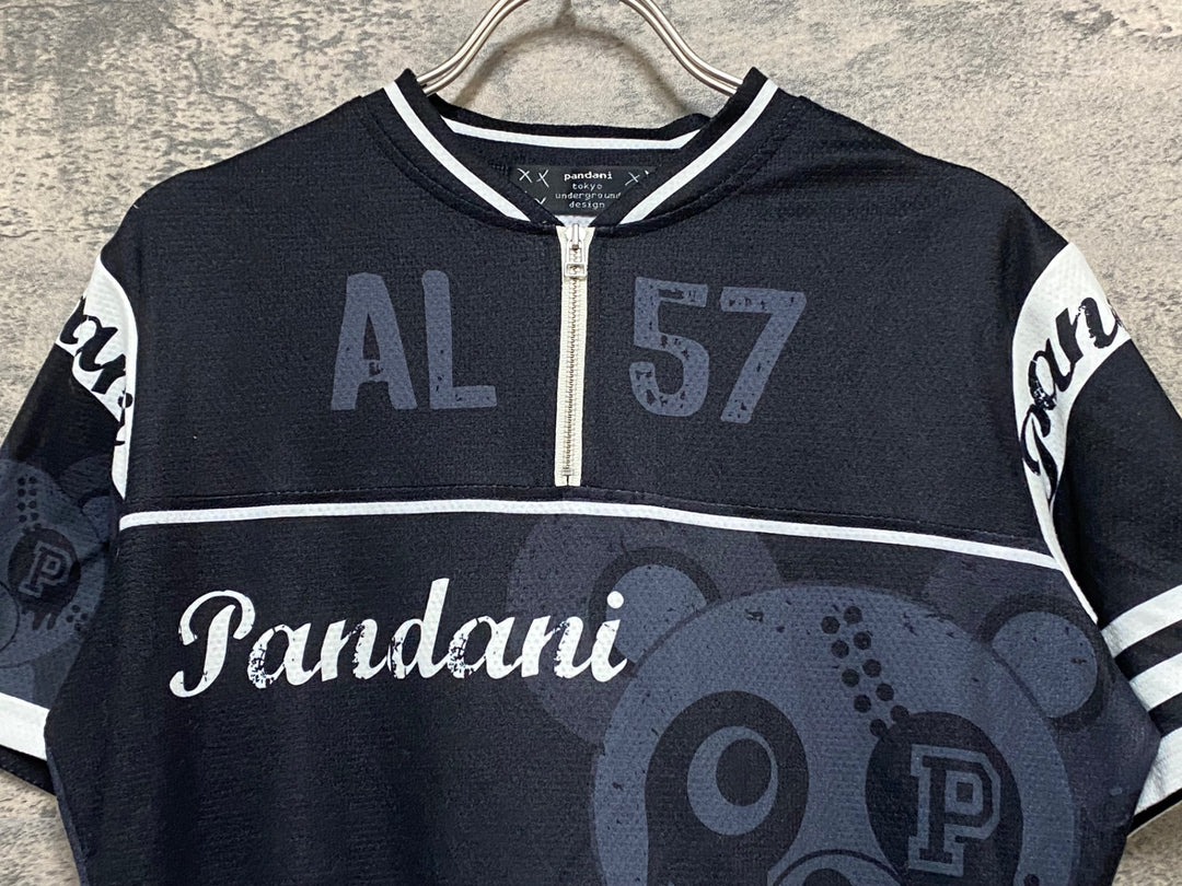 KD093 パンダーニ Pandani 半袖 サイクルジャージ 黒 M