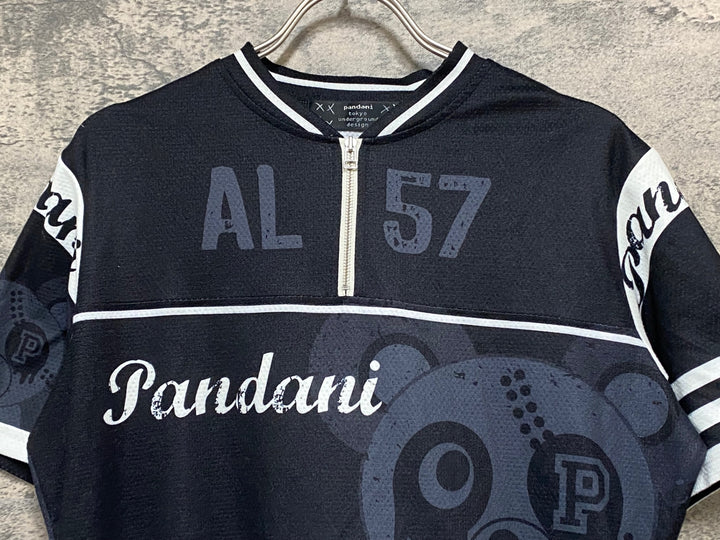 KD093 パンダーニ Pandani 半袖 サイクルジャージ 黒 M