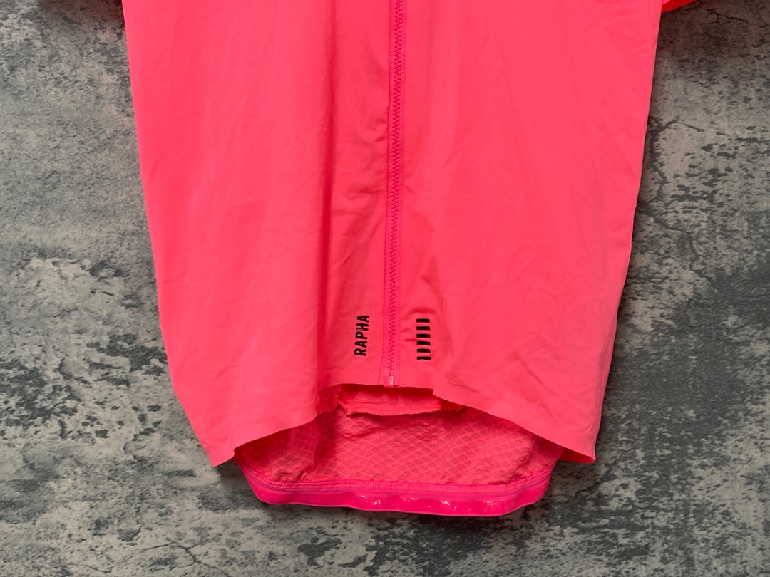 JD543 ラファ RAPHA PRO TEAM SHORT SLEEVE AERO JERSEY サイクルジャージ 半袖 ピンク L