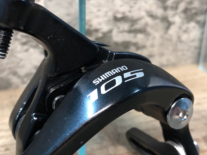 JP313 シマノ SHIMANO 105 BR-5800 キャリパーブレーキ 黒 前後セット