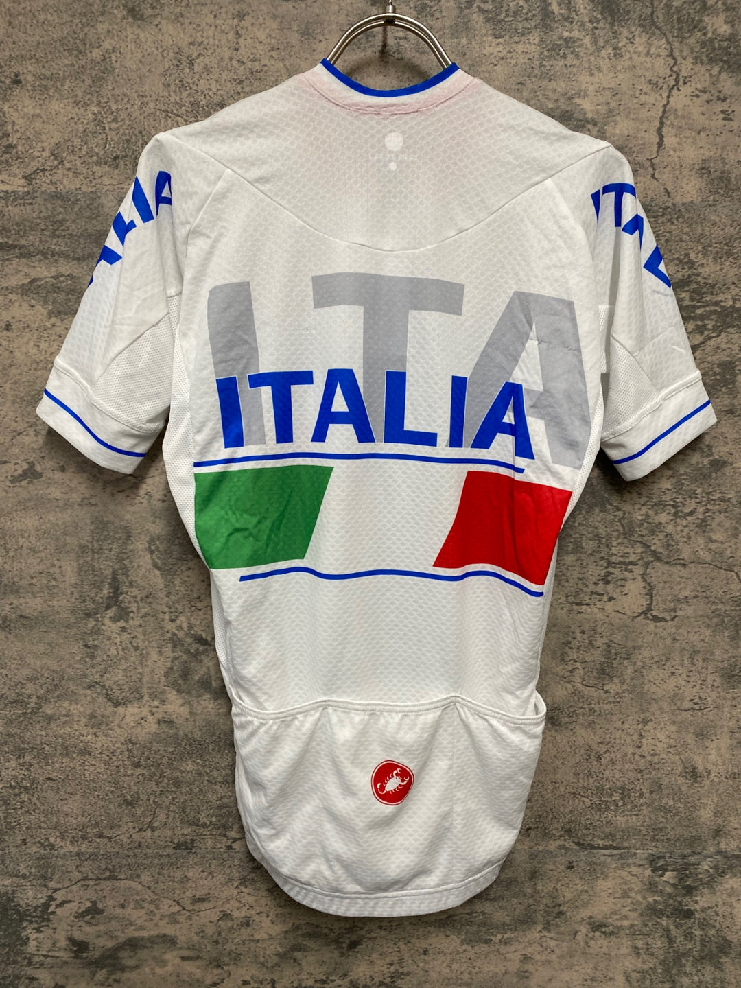 JJ712 カステリ castelli 半袖 サイクルジャージ M 白