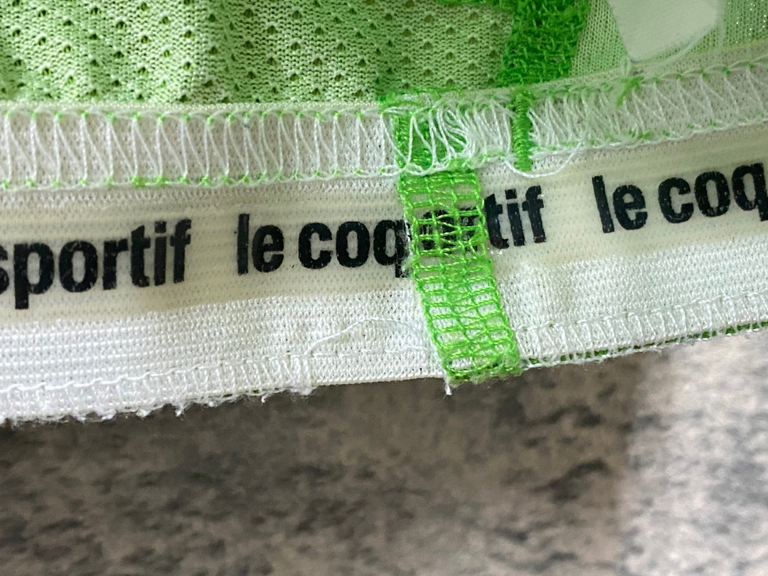 KB563 ルコックスポルティフ le coq sportif 半袖 サイクルジャージ 緑 L