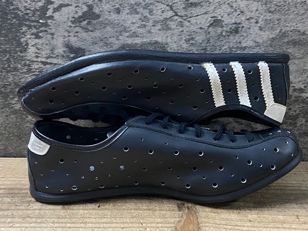 KJ386 アディダス adidas E.MERCKX SUPER ビンディングシューズ 黒 ビンテージ サイズ不明