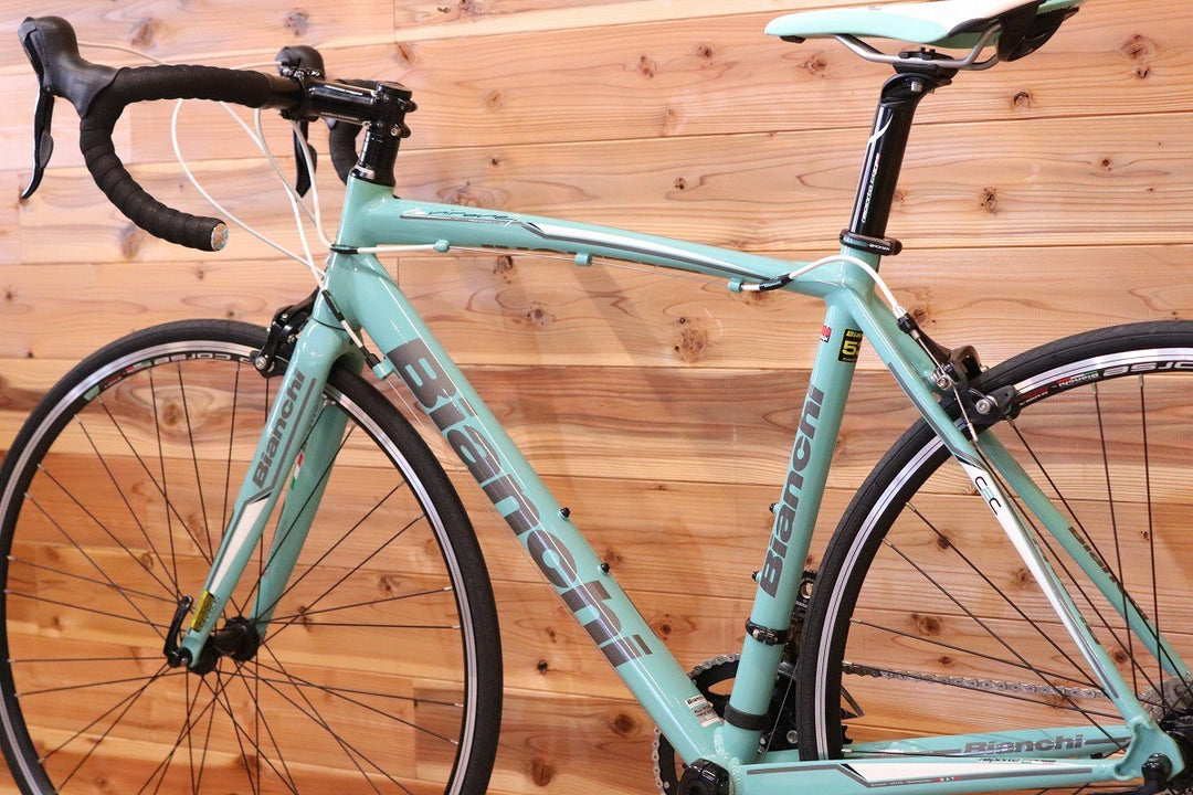 おまけ付き！ ビアンキ BIANCHI ヴィアニローネ VIA NIRONE 7 2015モデル 53サイズ シマノ ソラ 3500 9S アルミ ロードバイク 【広島店】