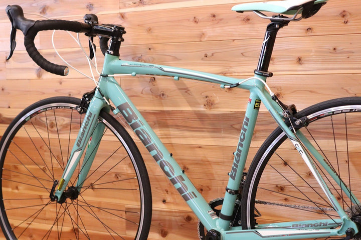 おまけ付き！ ビアンキ BIANCHI ヴィアニローネ VIA NIRONE 7 2015モデル 53サイズ シマノ ソラ 3500 9S アルミ ロードバイク 【広島店】