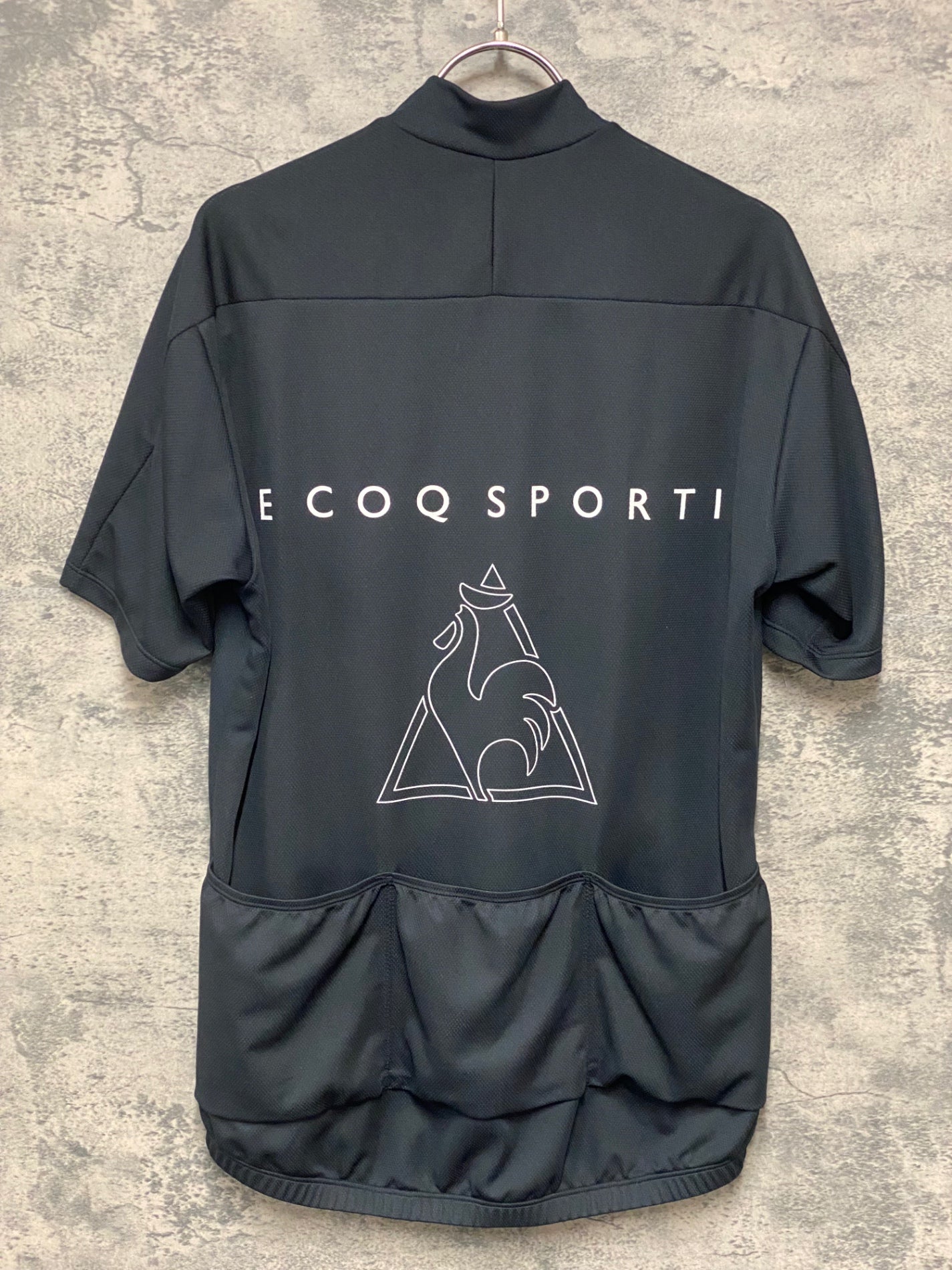 JX133 ルコックスポルティフ le coq sportif 半袖 サイクルジャージ 黒