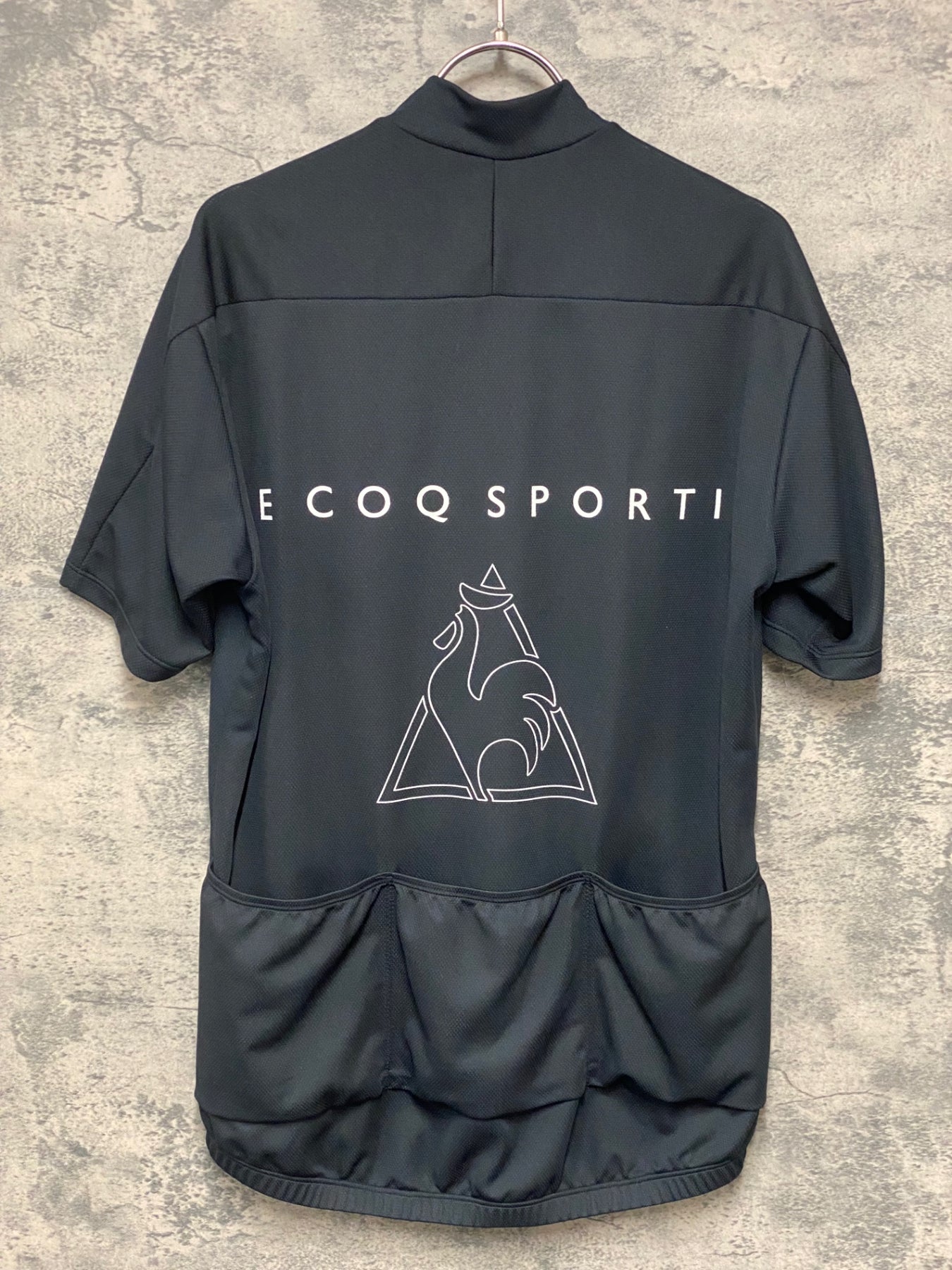 JX133 ルコックスポルティフ le coq sportif 半袖 サイクルジャージ 黒