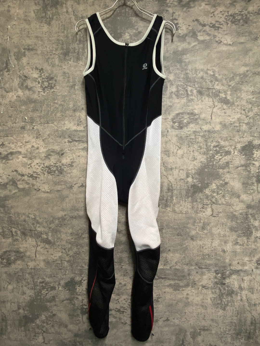 JV346 パールイズミ PEARL iZUMi ビブタイツ 黒白 L 裏起毛