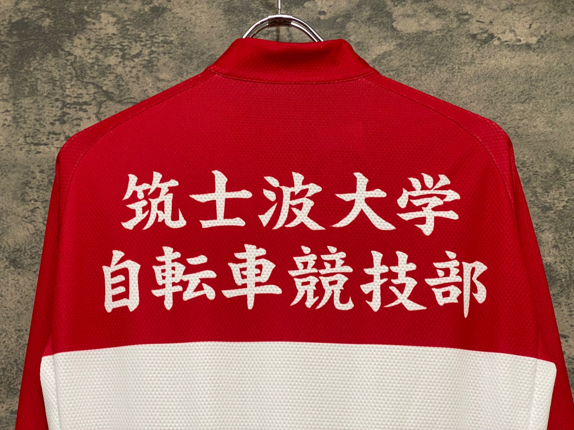 JY993 ウェイブワン WAVE ONE 長袖 サイクルジャージ 赤 白 XXL 弱虫