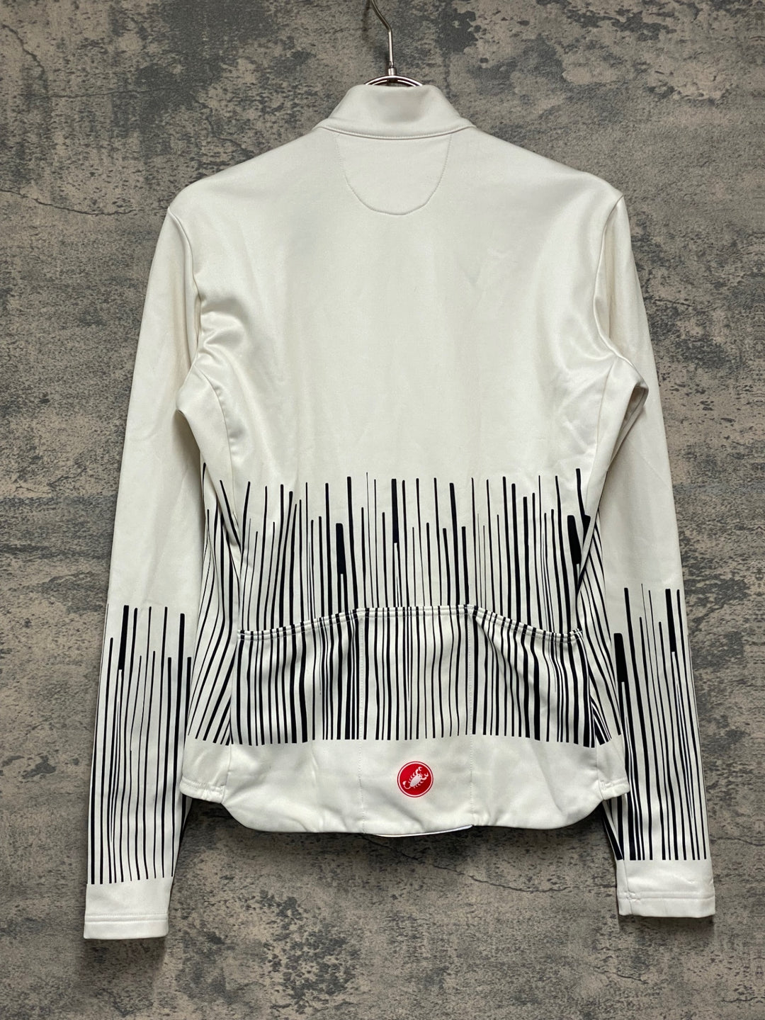 JV432 カステリ CASTELLI 長袖 サイクルジャージ 白 M 裏起毛