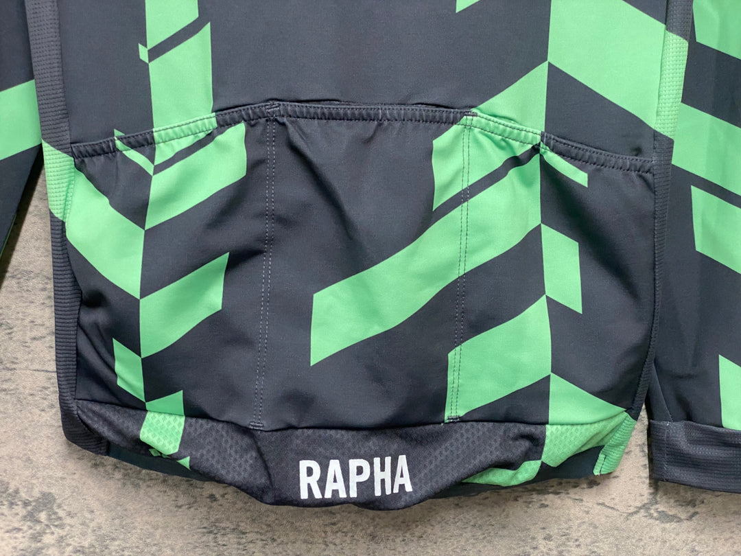 JG267 ラファ Rapha PRO TEAM LONG SLEEVE JERSEY 長袖 サイクルジャージ 緑 M