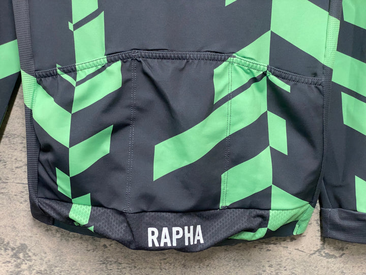 JG267 ラファ Rapha PRO TEAM LONG SLEEVE JERSEY 長袖 サイクルジャージ 緑 M