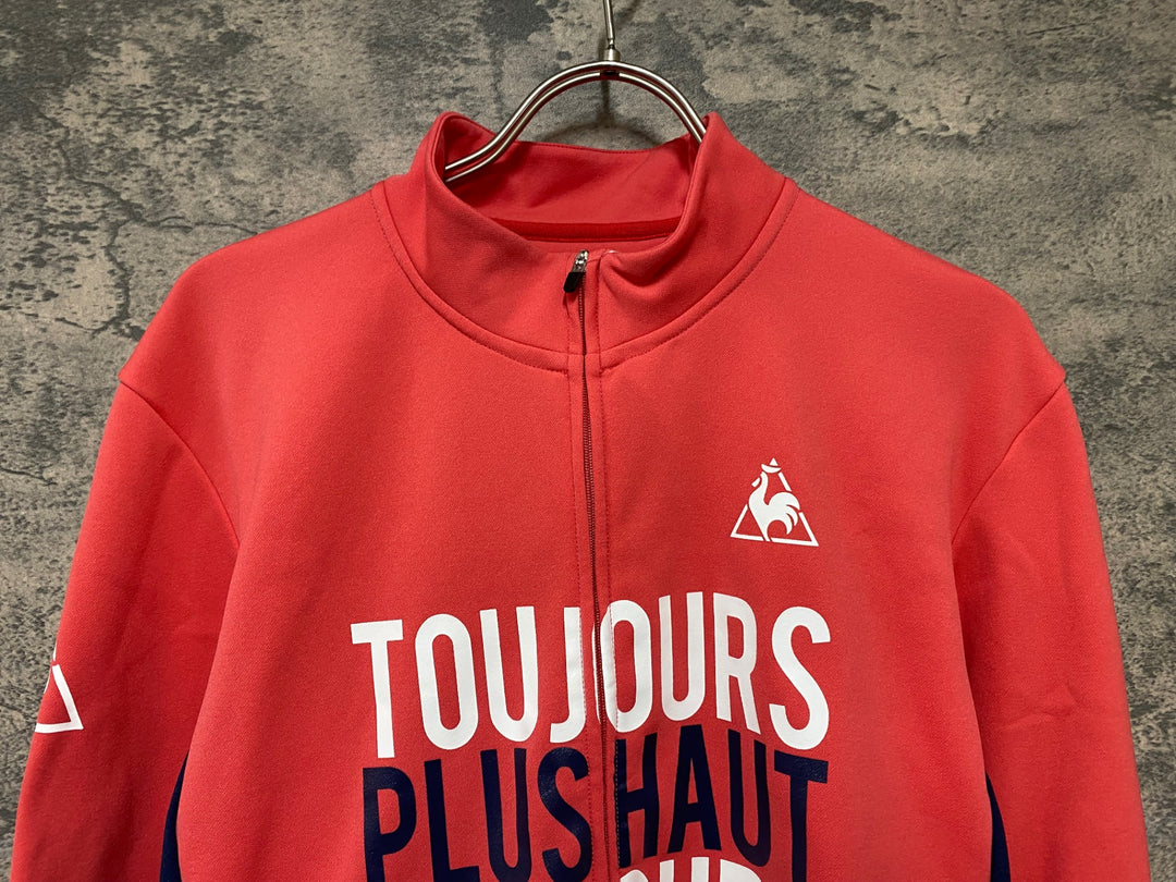 JM816 ルコックスポルティフ le coq sportif 長袖 サイクルジャージ ピンク L