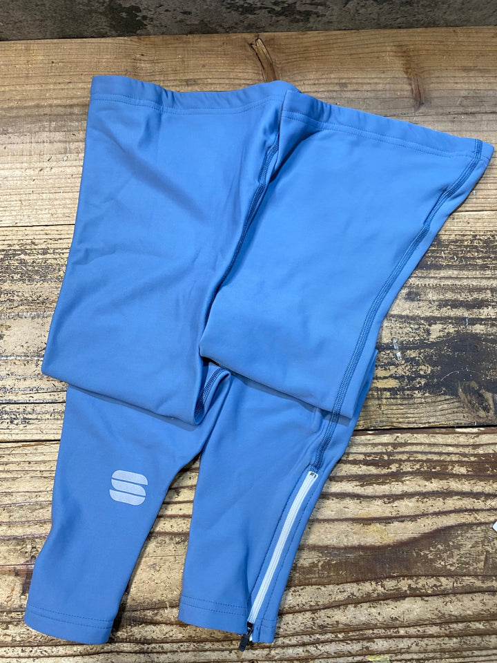 KJ847 スポーツフル sportful leg warmers 裏起毛 レッグウォーマー 青 L