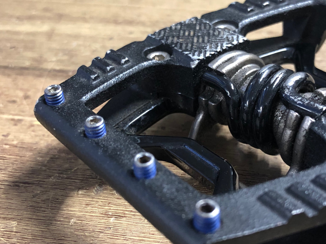 JV874 クランクブラザーズ CRANKBROTHERS DOUBLE SHOT ビンディングペダル 片面フラット 黒