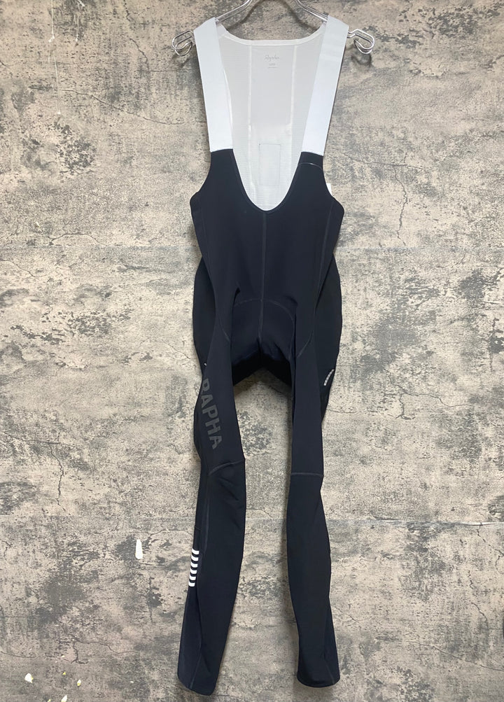 KO572 ラファ Rapha PRO TEAM WINTER TIGHTS WITH PAD 2 ビブタイツ 黒 L