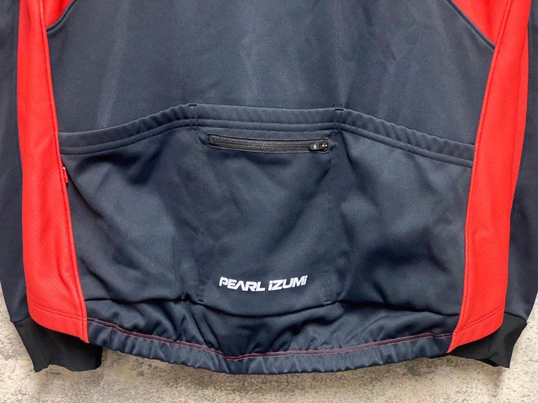 KA080 パールイズミ PEARL iZUMi 長袖 サイクルジャケット 赤 XL 裏起毛