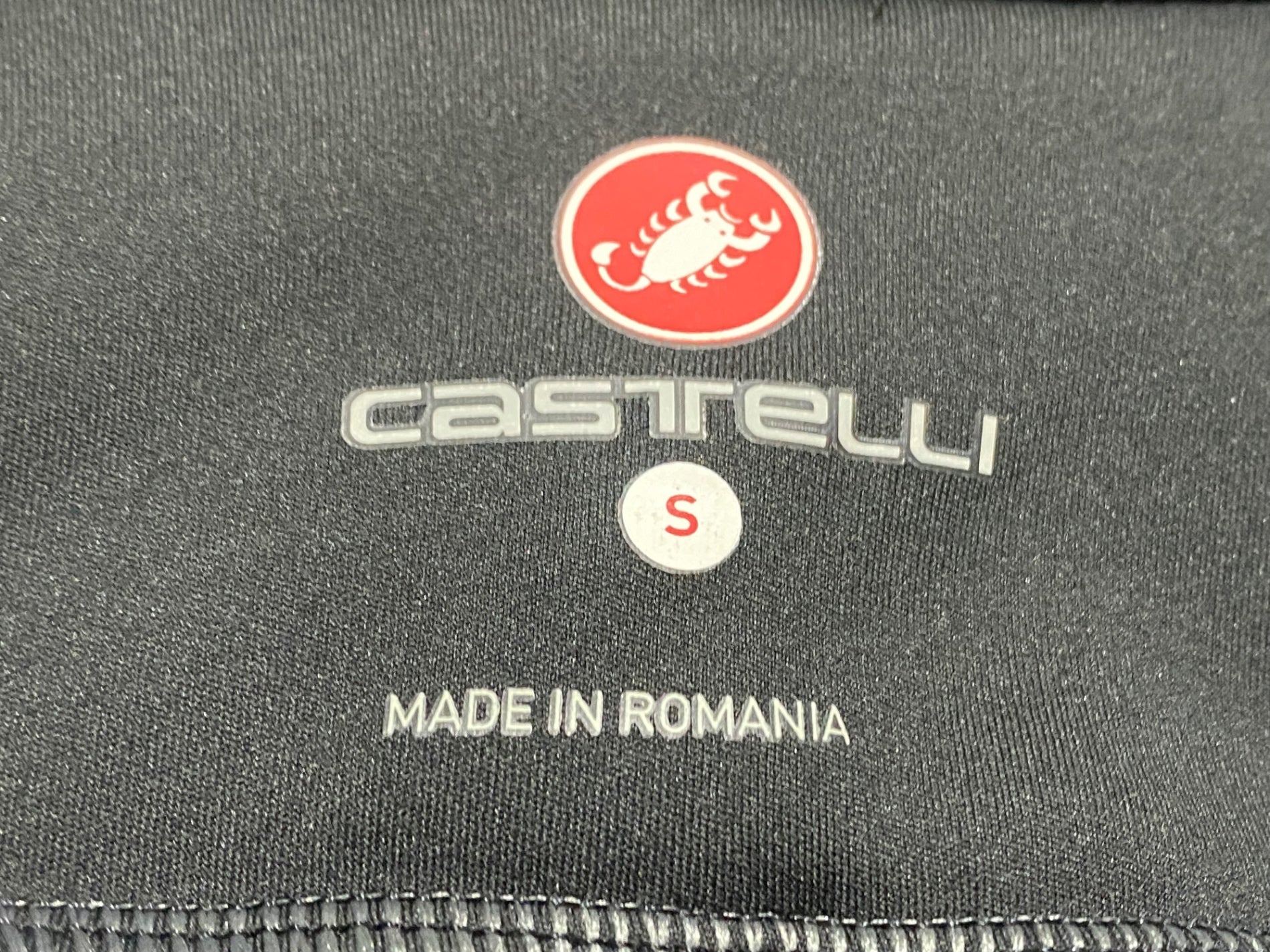 JO287 カステリ CASTELLI 長袖 サイクルジャケット 黒 赤 S 裏起毛
