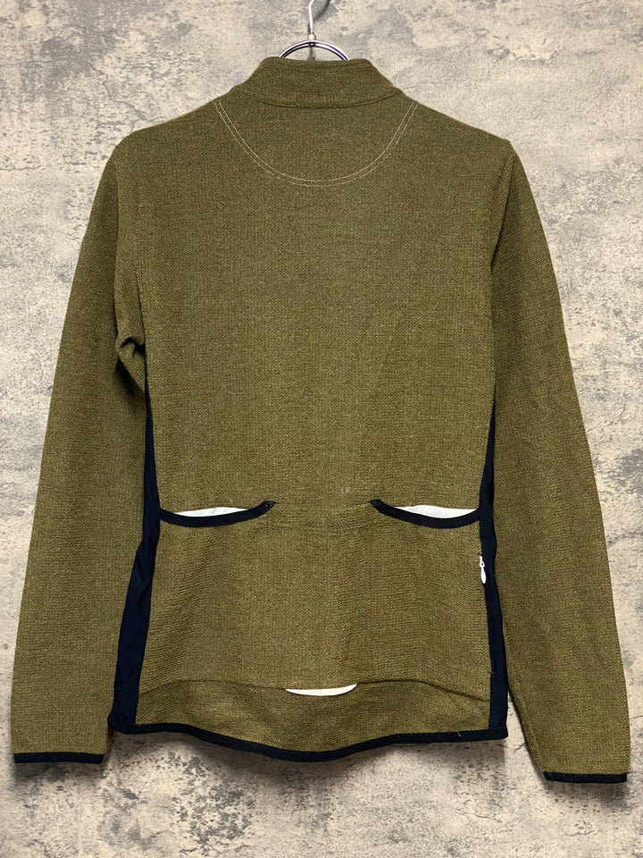 KN972 カフェドシクリステ cafe du cycliste MARGUERITE WOMEN 長袖 サイクルジャージ 黄土 L