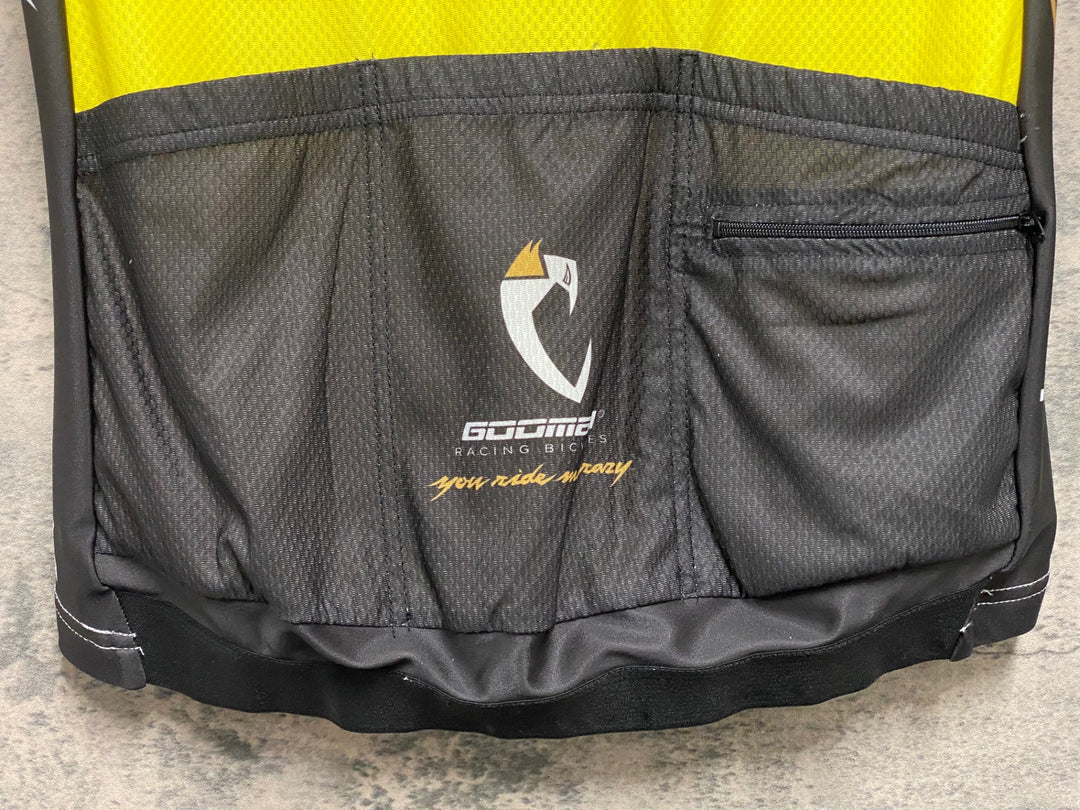 JV139 アソス ASSOS FAGNANO REPUBLIC 半袖 サイクルジャージ 黄 M