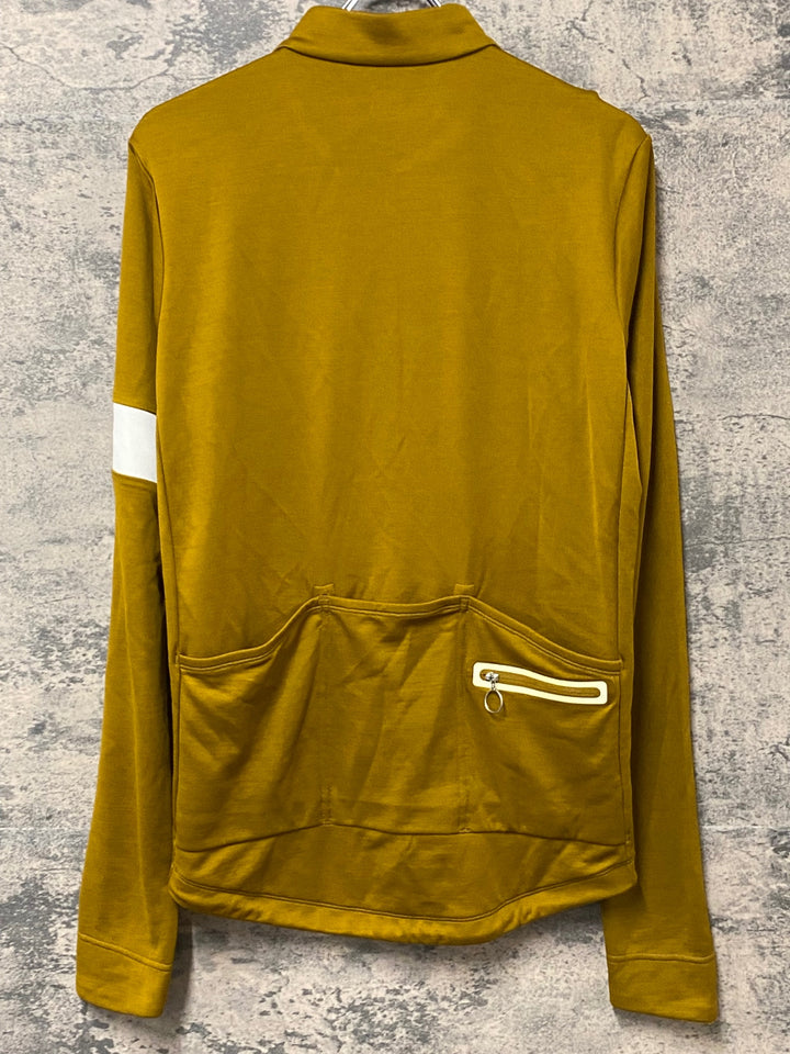KM928 ラファ Rapha CLASSIC LONG SLEEVE JERSEY 2 長袖 サイクルジャージ 黄土 L