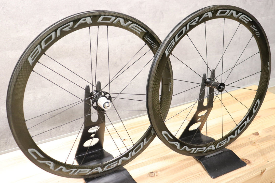 カンパニョーロ CAMPAGNOLO ボーラワン BORA ONE 50 AC3 カーボン クリンチャー シマノ 12/11S ホイールセット 【さいたま浦和店】