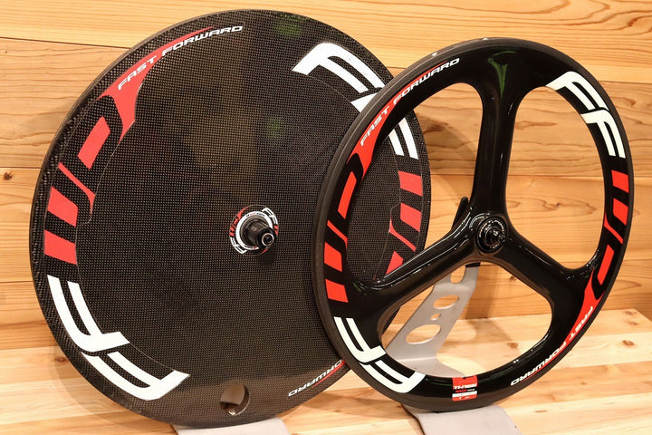 ファストフォワード FFWD 3SPOKE / DISC-T カーボン チューブラー バトンホイール ディスクホイール セット シマノ12S/11S 【千葉店】