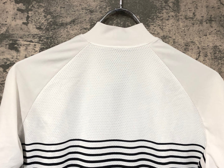 JJ818 プロトンドパリ PELOTON DE PARIS Domestique Jersey MEN 半袖 サイクルジャージ 白 黒 L