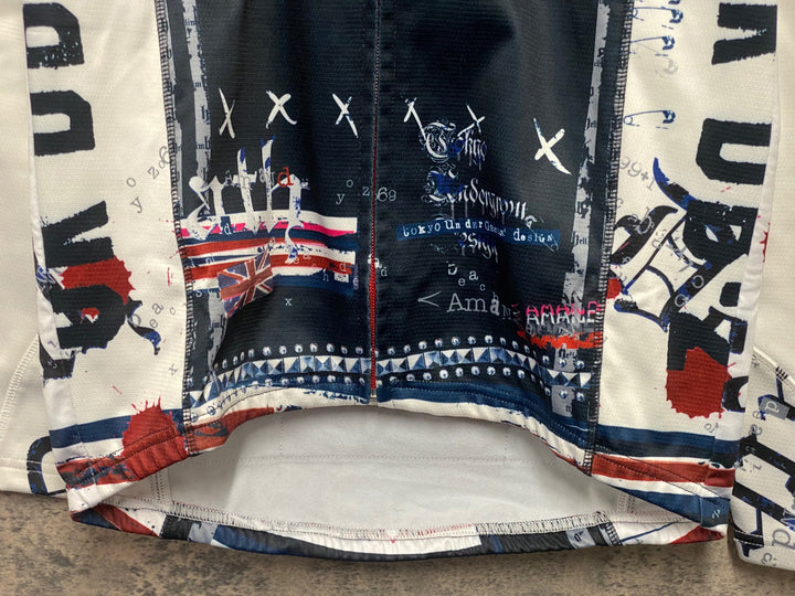 KD592 パンダーニ Pandani 長袖 サイクルジャケット 黒白 XS 裏起毛 レディース