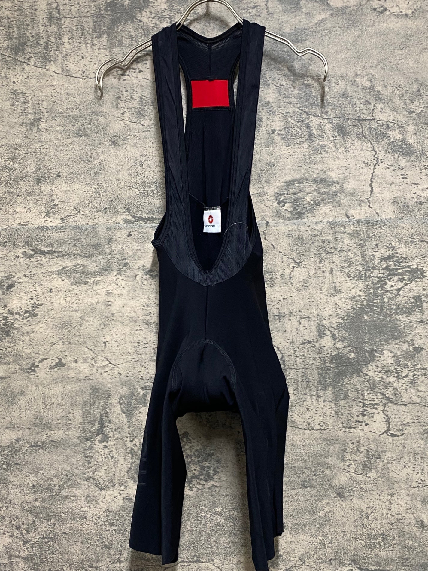 KG814 カステリ CASTELLI ロッソコルサ ROSSO CORSA ビブショーツ 黒 S