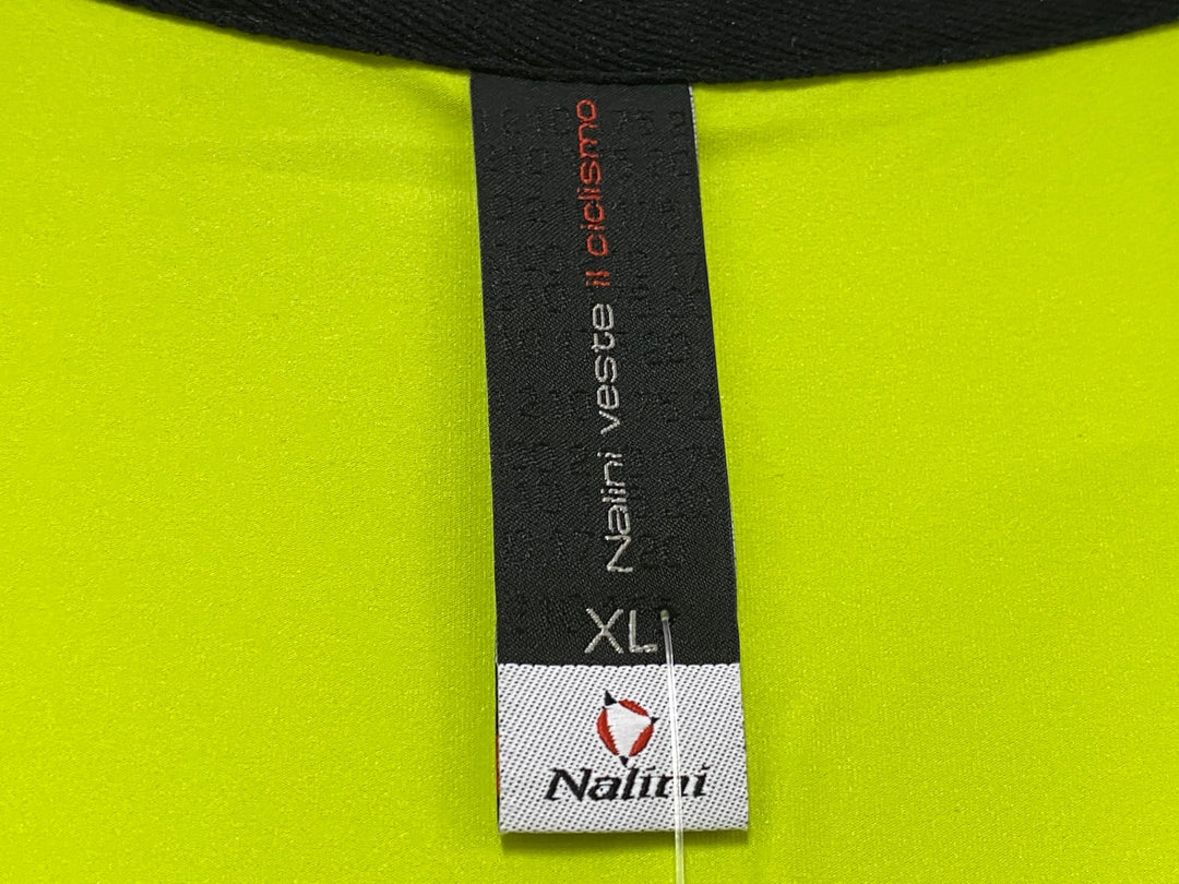 KJ984 ナリーニ NALINI 半袖 サイクルジャージ 黄グレー XL