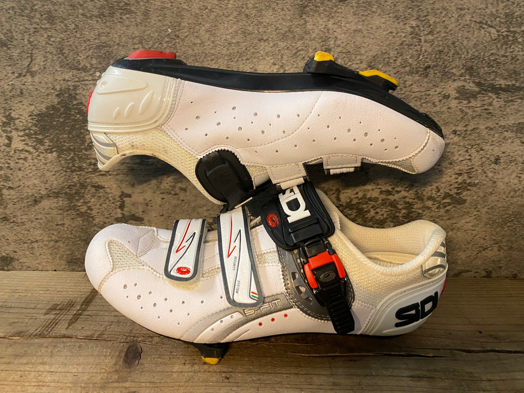 JP632 シディ SIDI GENIUS 5-FIT ビンディングシューズ 白 EU43 ※汚れあり