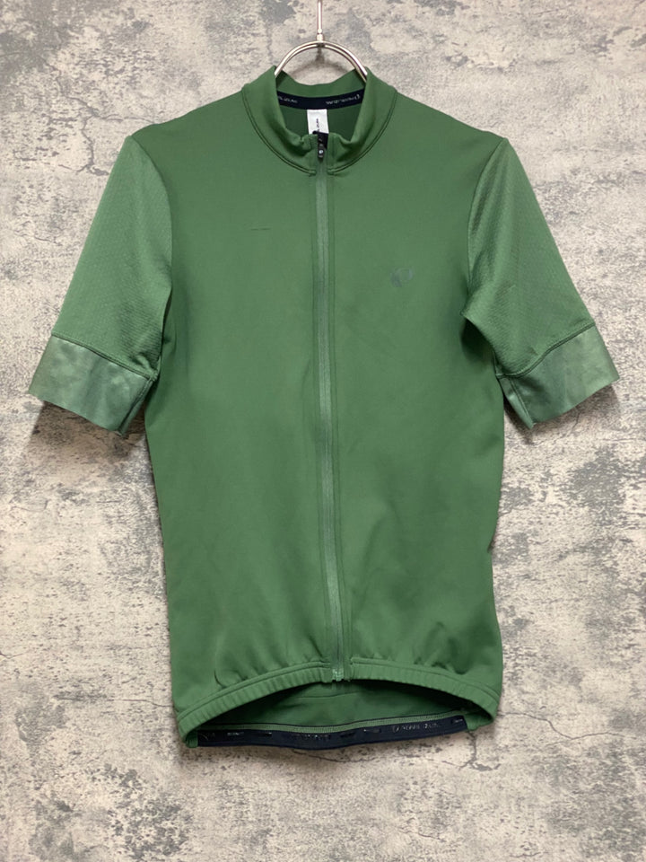 JN240 パールイズミ PEARL iZUMi 半袖 サイクルジャージ 緑 L ※ほつれ、擦れ有
