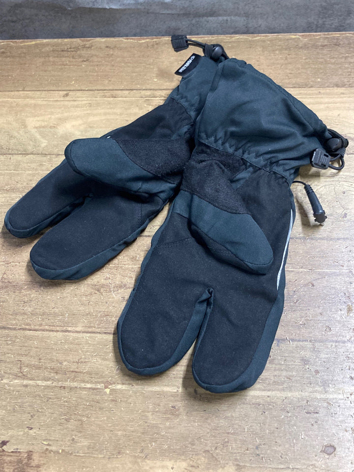 KD563 パールイズミ PEARL iZUMi 長指ウィンターグローブ 黒 L HEAT PANEL SYSTEM