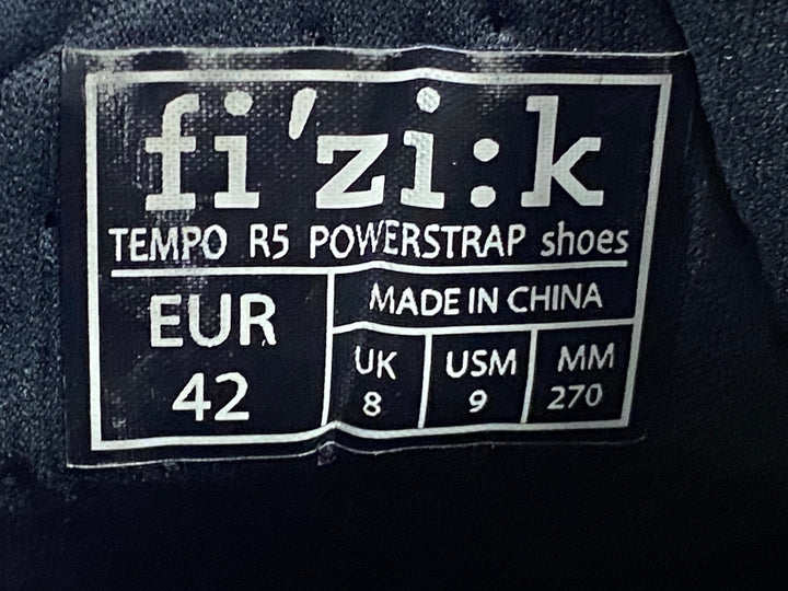 KJ156 フィジーク fizik TEMPO R5 POWERSTRAP SHOES ビンディングシューズ オレンジ EU42 3穴