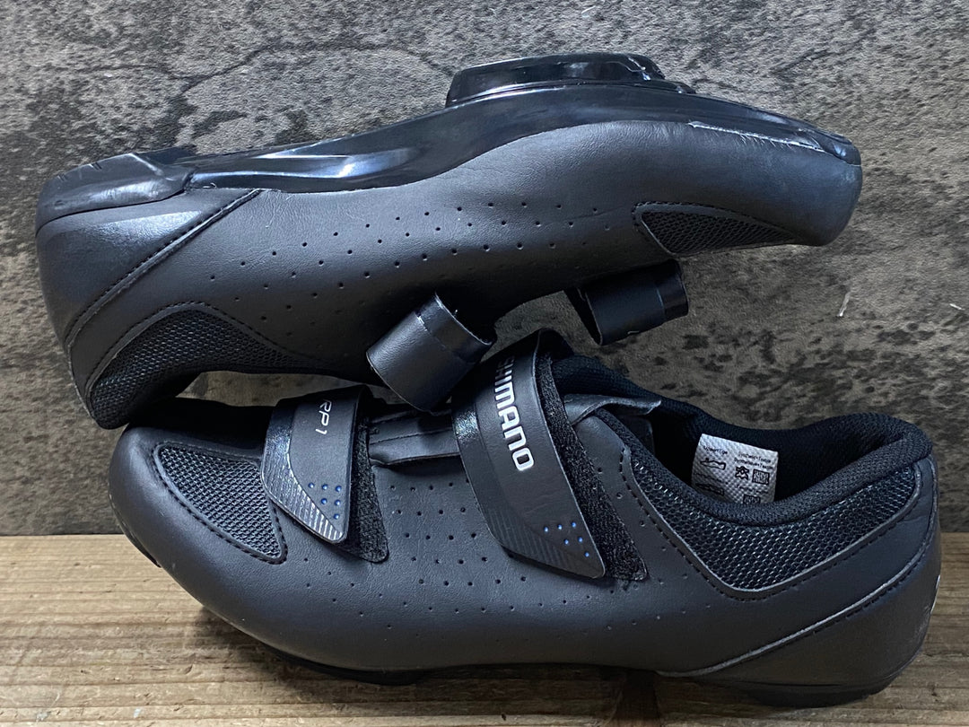 KG397 シマノ SHIMANO RP1 SH-RP100-S L ビンディングシューズ 黒 SPD 3穴 EU42 ※ペン字あり