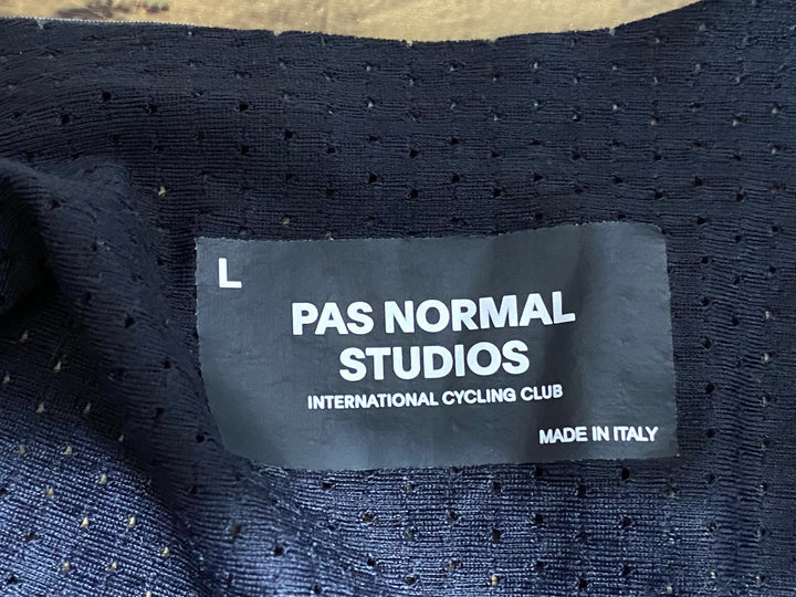 KA565 パスノーマルスタジオ PAS NORMAL STUDIOS PAS DEEP WINTER LONG BIB ビブショーツ ダークグレー L 裏起毛