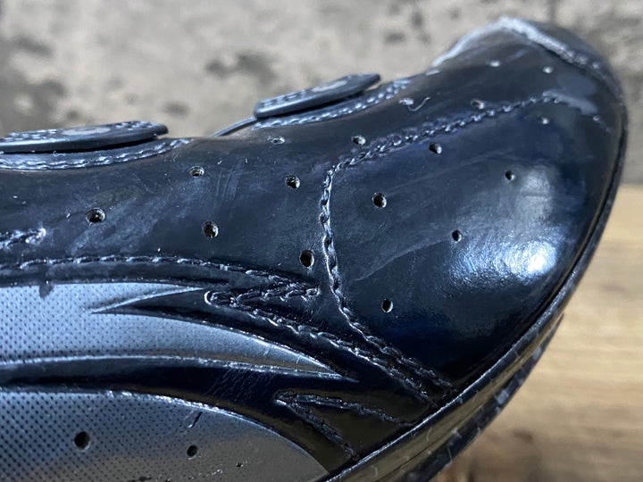 KM086 シディ SIDI WIRE CARBON ビンディングシューズ 黒 EU41 3穴