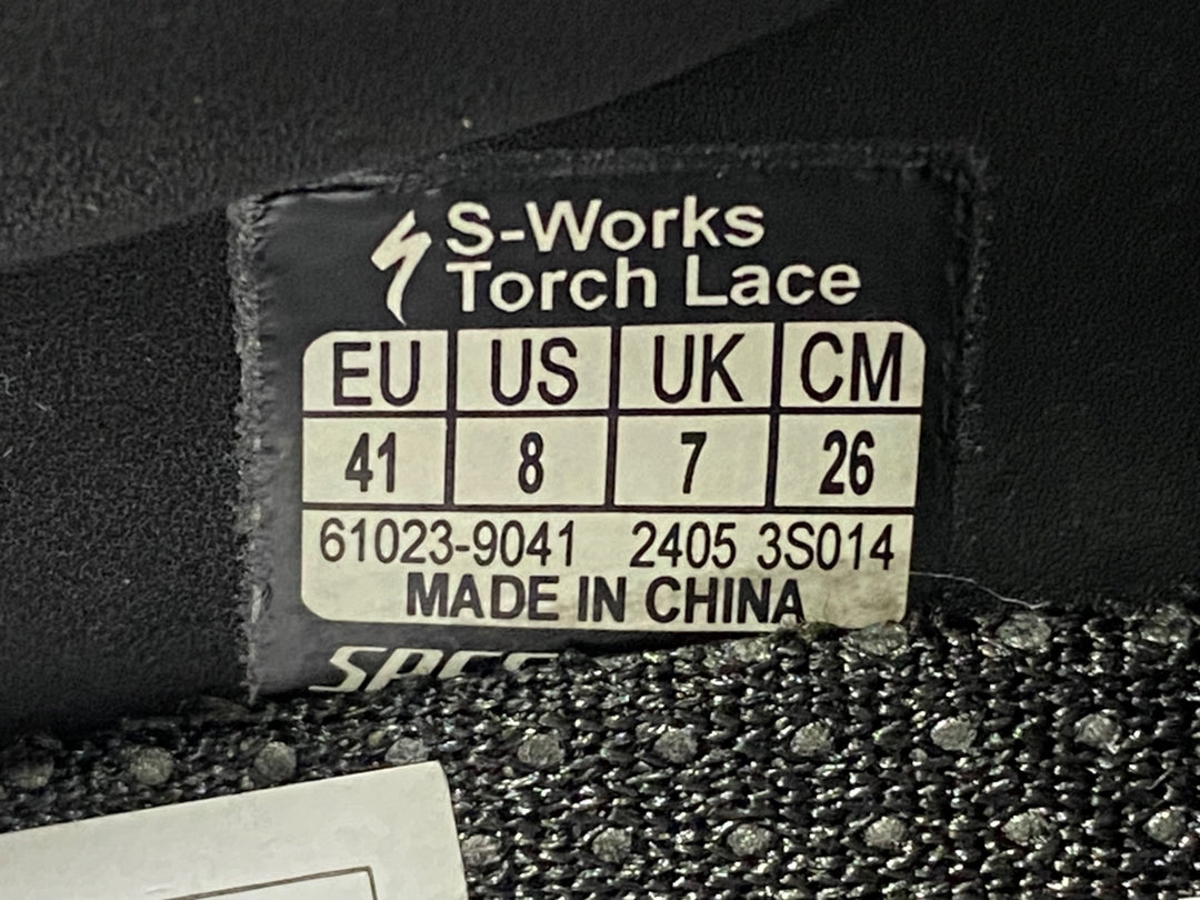 JJ905 スペシャライズド SPECIALIZED S-WORKS TORCH LACE ビンディングシューズ EU41 SPD-SL ブラック