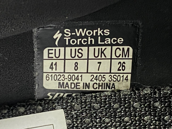 JJ905 スペシャライズド SPECIALIZED S-WORKS TORCH LACE ビンディングシューズ EU41 SPD-SL ブラック