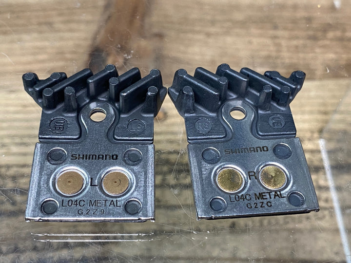 JH589 シマノ SHIMANO BP-L04C-MF ディスクブレーキパッド メタル 未使用 前後セット