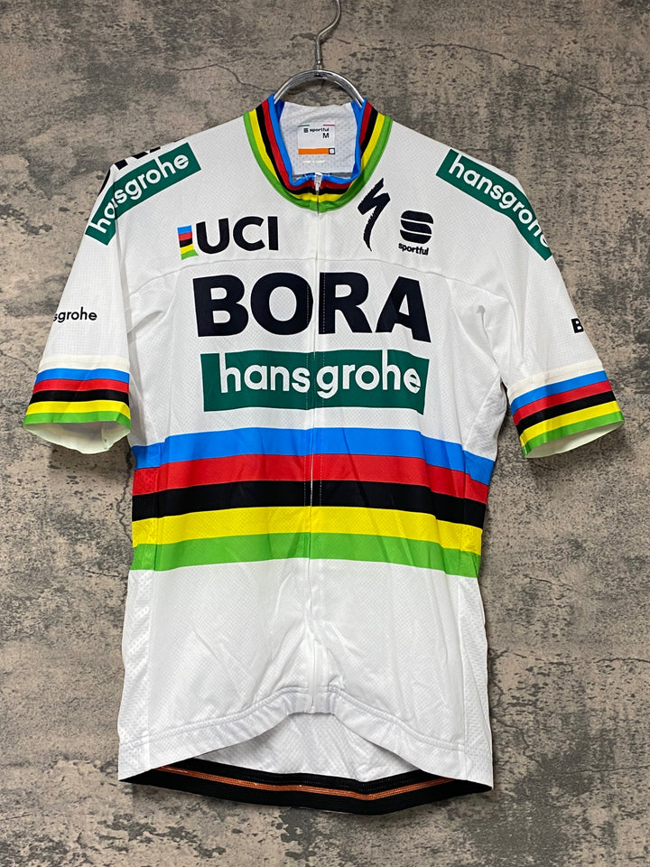 KJ818 スポーツフル sportful 半袖 サイクルジャージ 白 M BORA hansgrohe