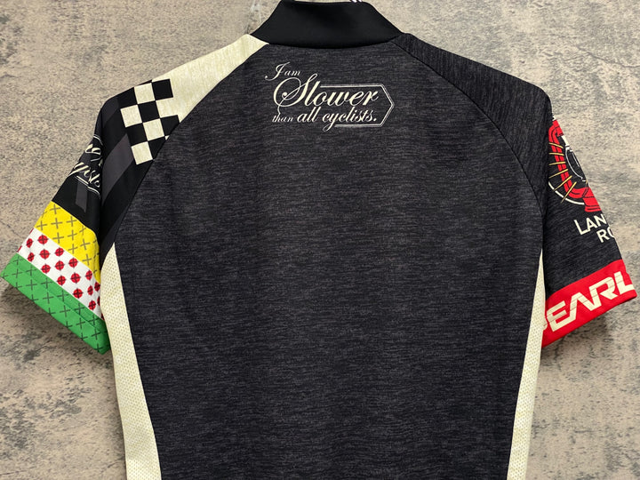 JV167 パールイズミ PEARL iZUMi 半袖 サイクルジャージ グレー 総柄 S